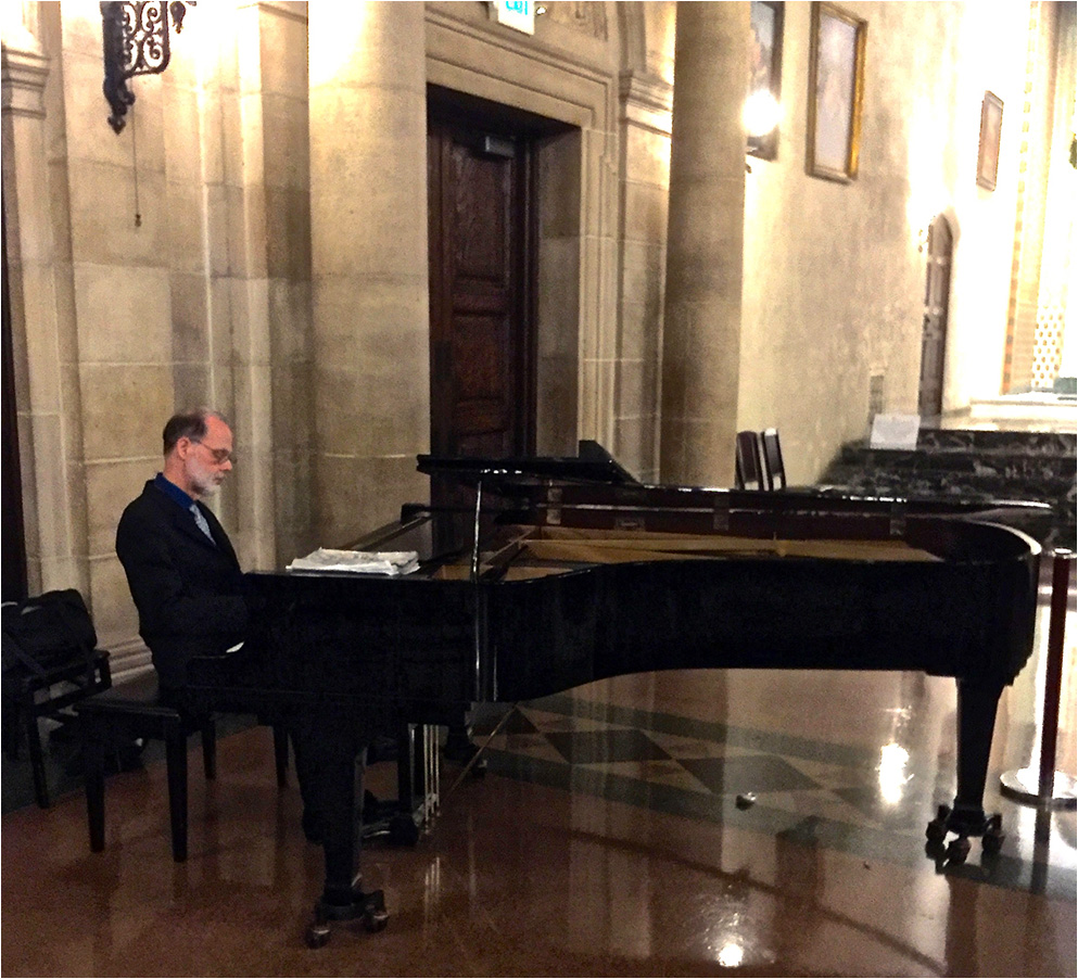 Patrick Lindley playing at St. Andrews Church, Pasadena